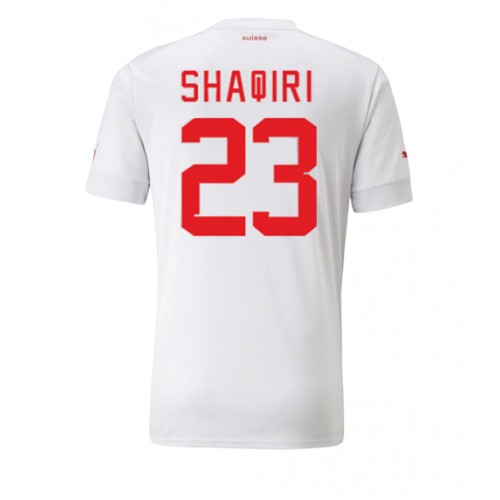 Pánský Fotbalový dres Švýcarsko Xherdan Shaqiri #23 MS 2022 Venkovní Krátký Rukáv